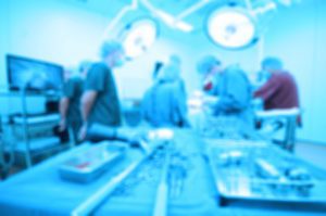 Hospital staff in an operating room.